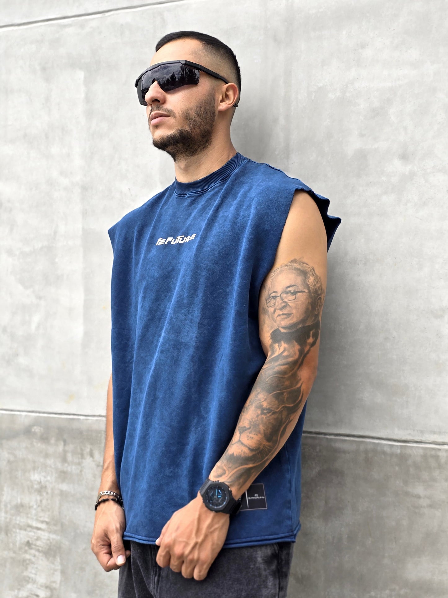 Tshirt Azul Acid WASH
