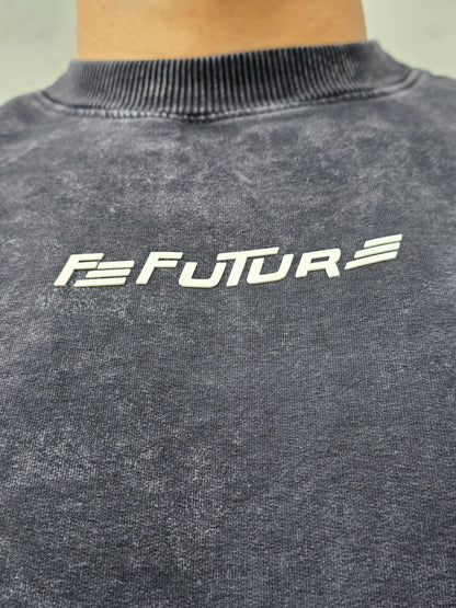 Tshirt Negra Acid WASH