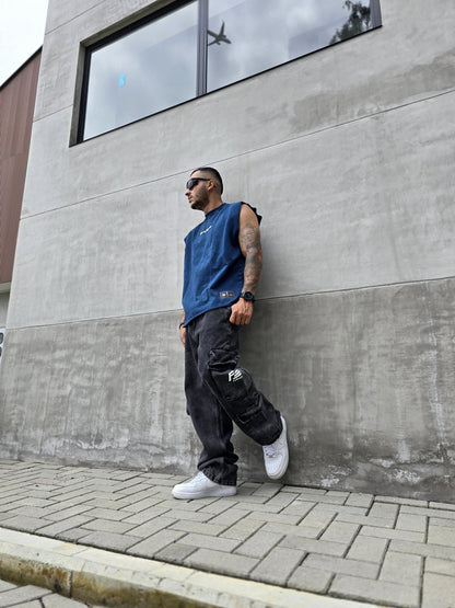 Tshirt Azul Acid WASH