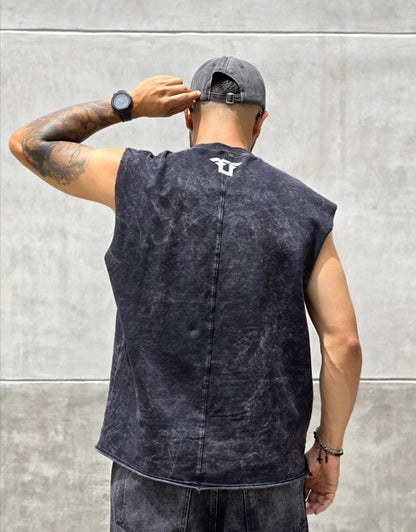 Tshirt Negra Acid WASH