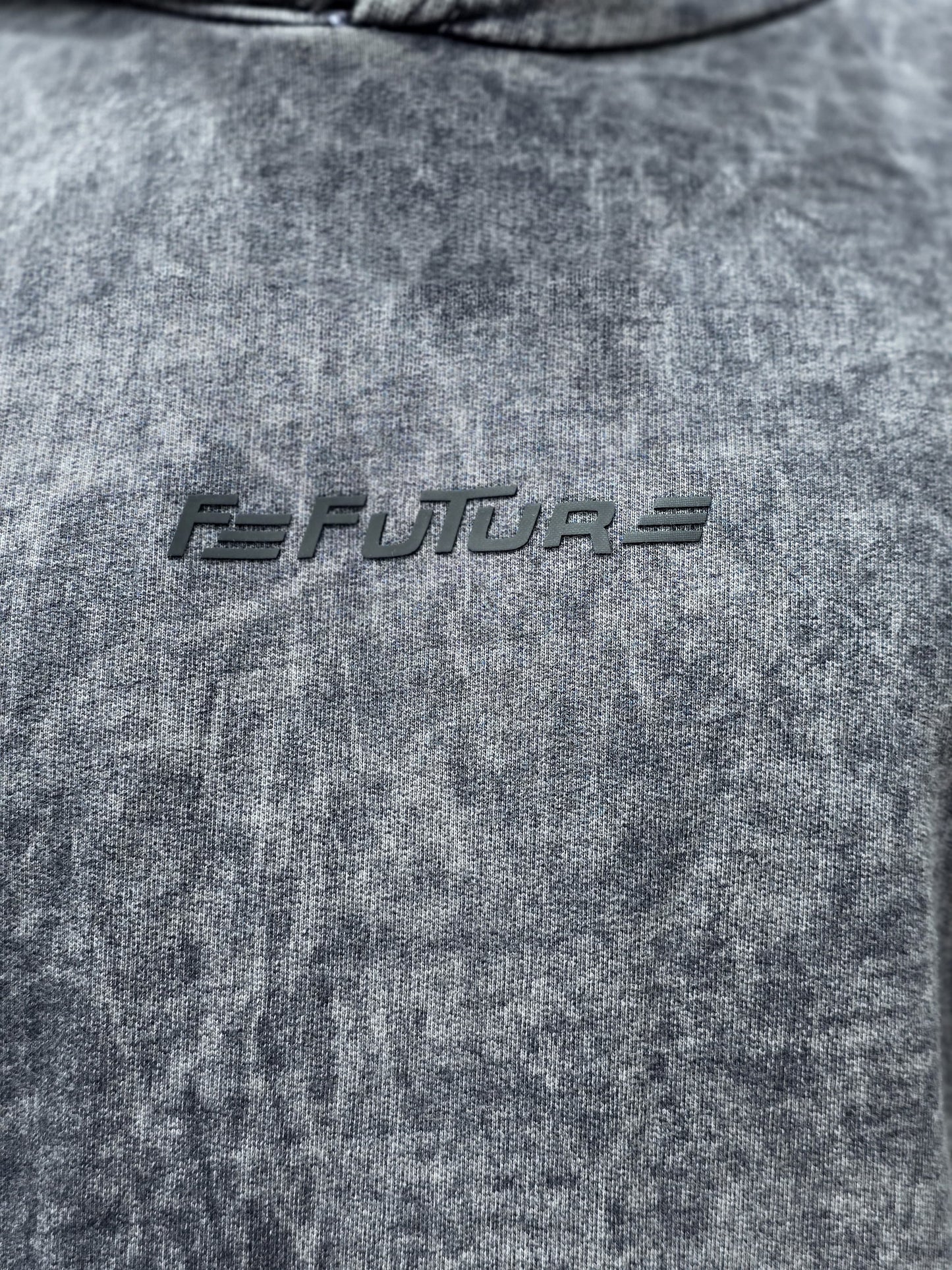 Hoodie Oversize Gris Acid wash