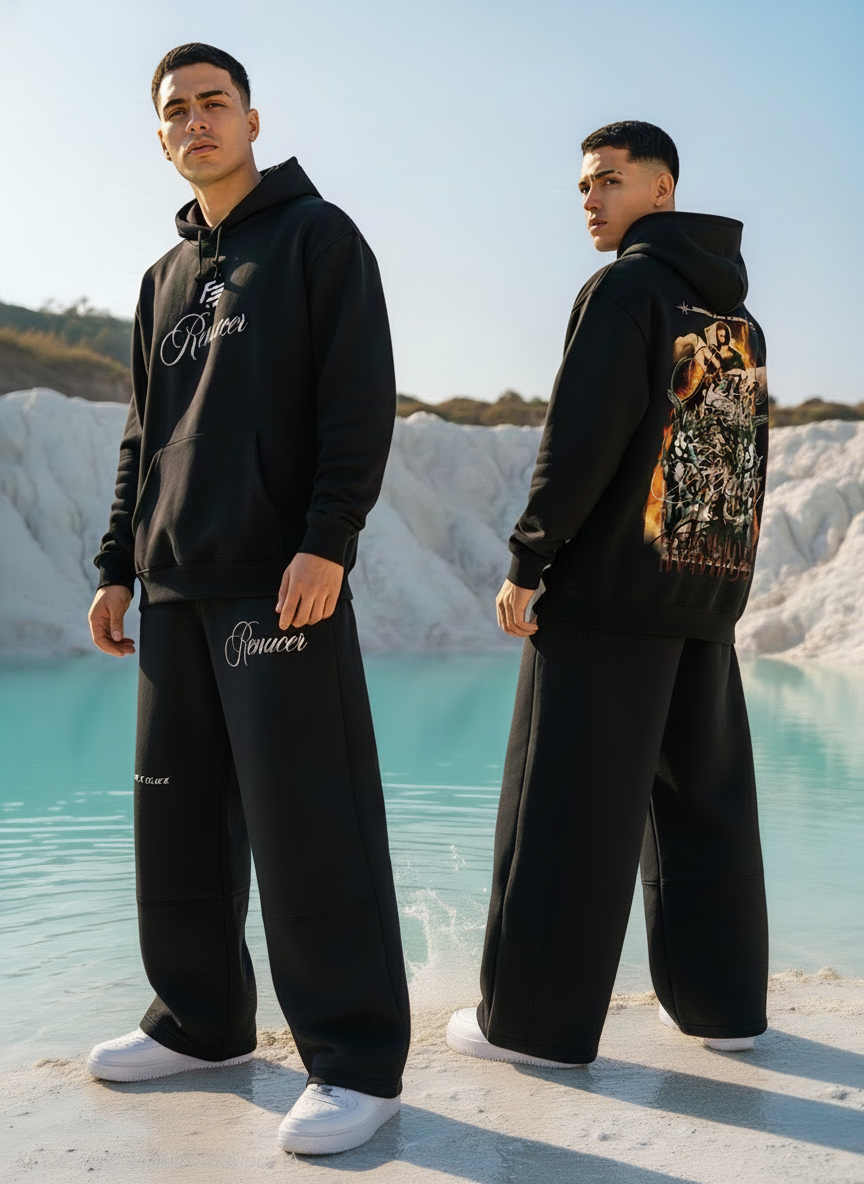 Hoodie RENACER Negro Premium