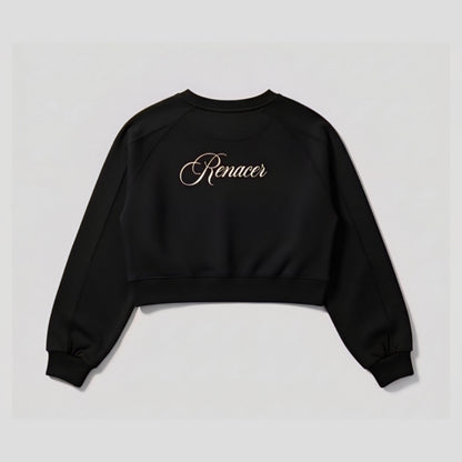 Hoodie Dama RENACER Negro Premium