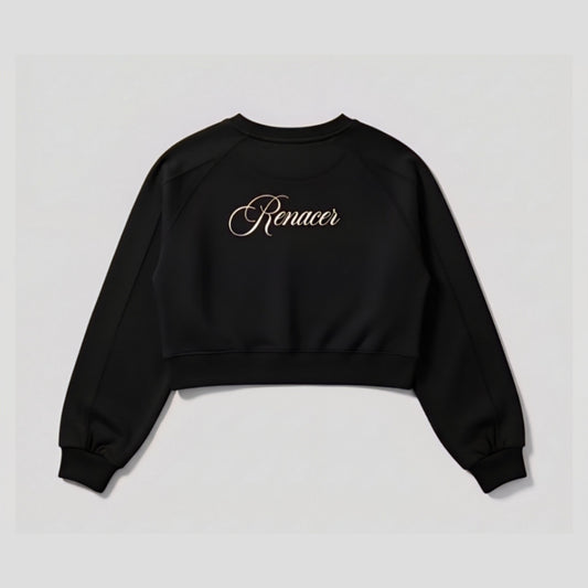 Hoodie Dama RENACER Negro Premium