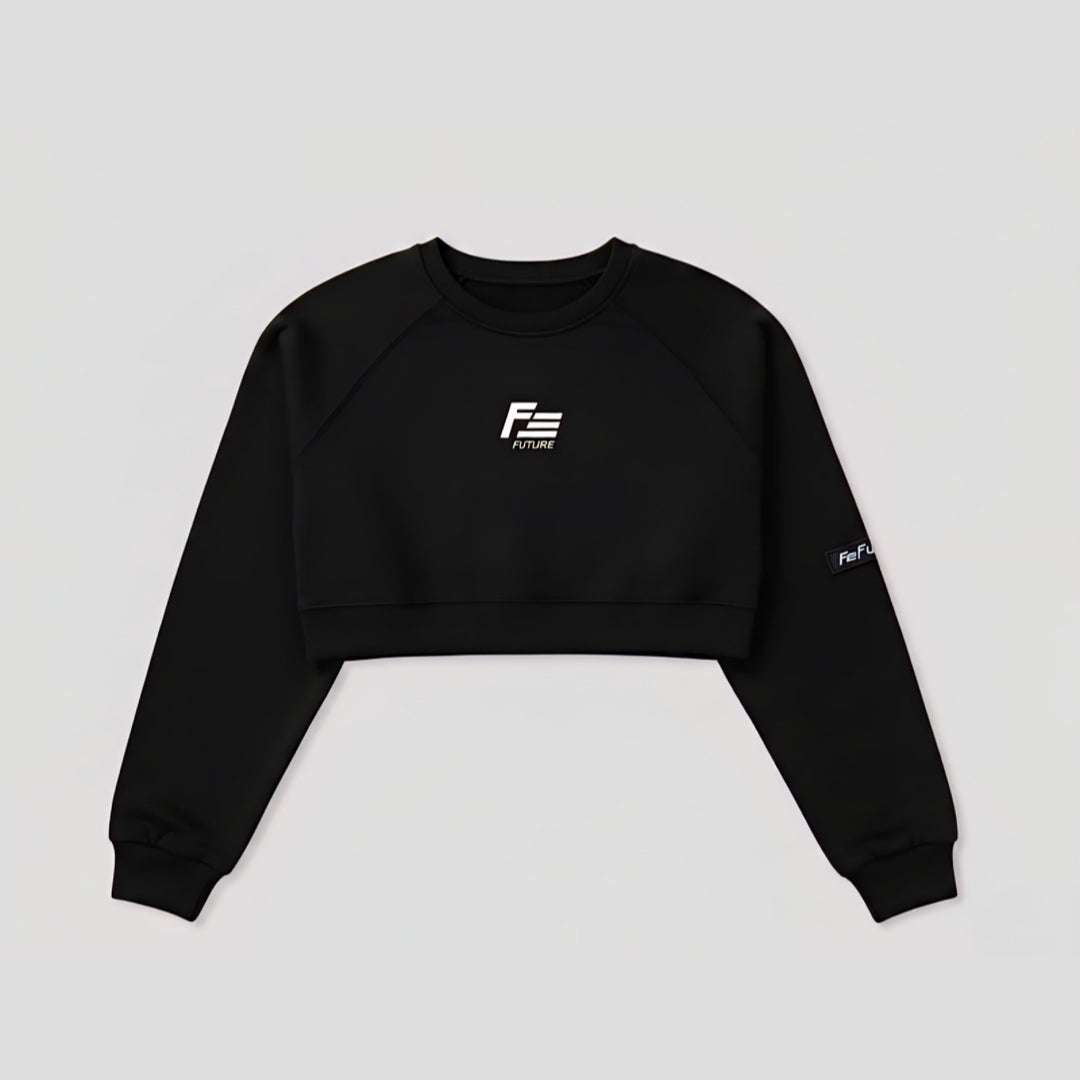 Hoodie Dama RENACER Negro Premium