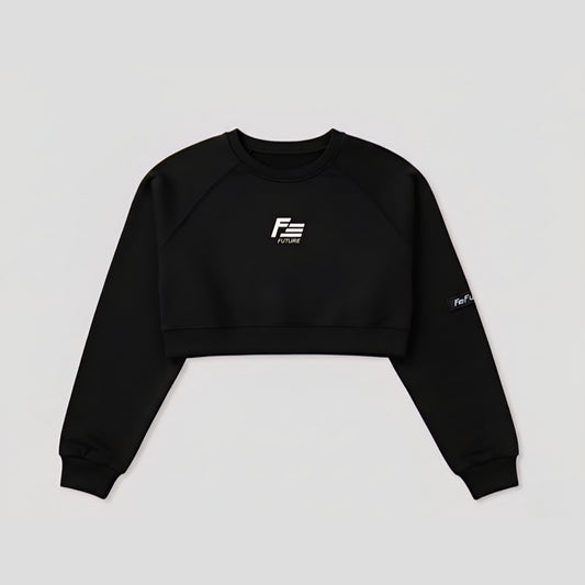 Hoodie Dama RENACER Negro Premium