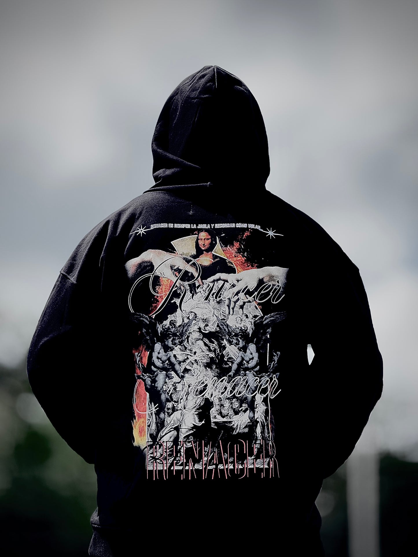 Hoodie RENACER Negro Premium